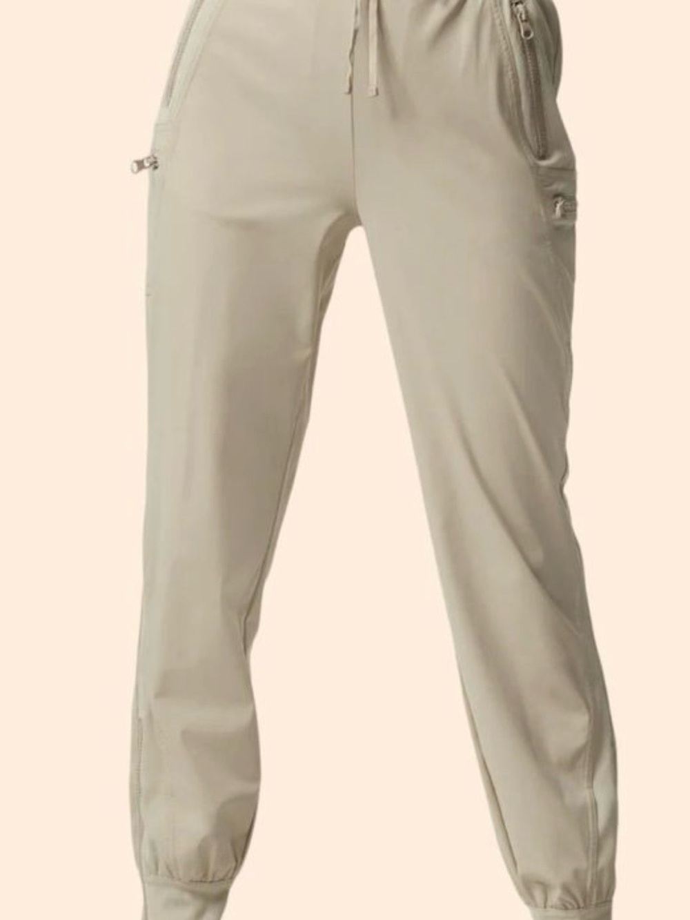 Blanc Noir Womens Beige Mastermind Side-Zip Sweatpants Pants Size xs